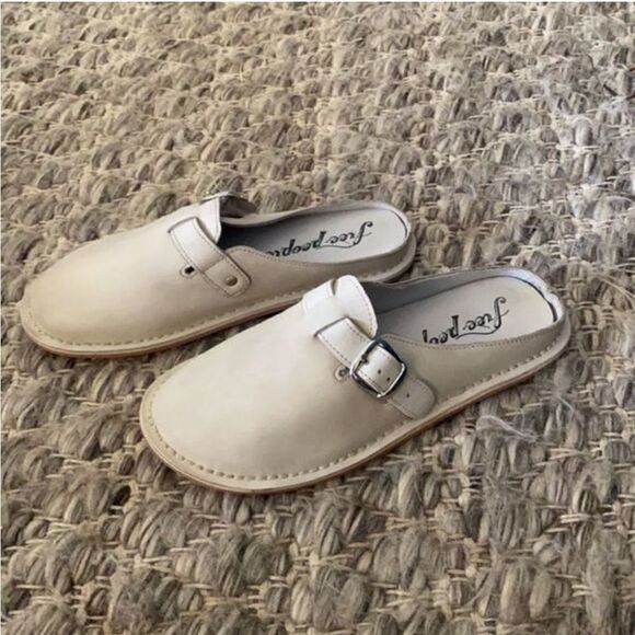Free People Benson Buckle Mule Shearling Insole EU 36 US 6 - Picture 1 of 7